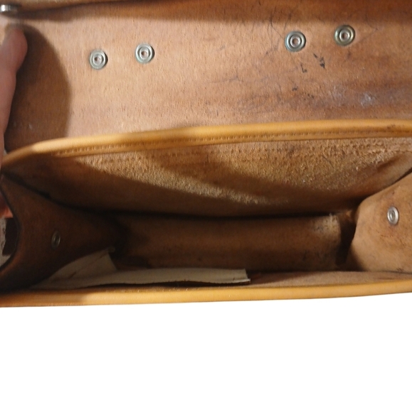 Princess R Vintage Egyptian Leather Handbag Top Handle Briefcase - Picture 9 of 16